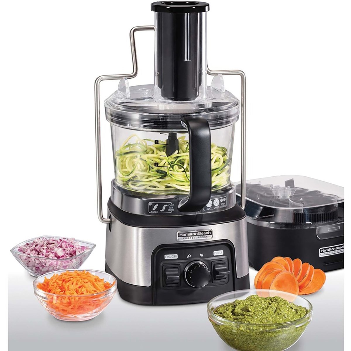 Hamilton Beach Professional Spiralizing Stack & Snap Food Processor