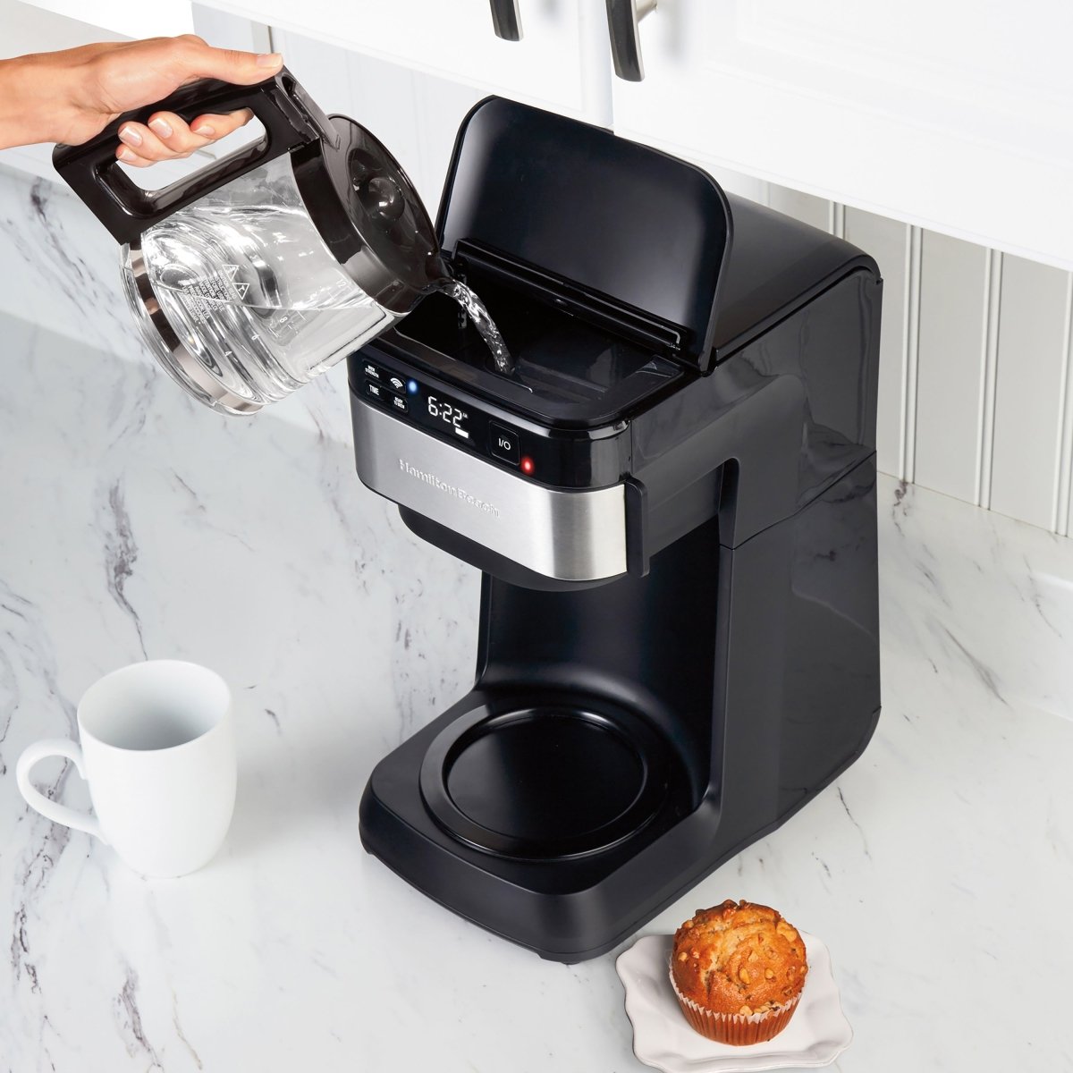 Hamilton Beach Smart 12 Cup Coffee Maker - Works with Alexa