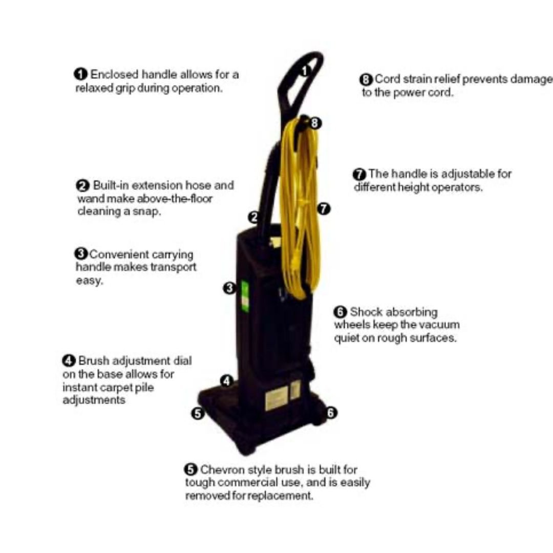 NSS Pacer 15 Inch UE - Upright Vacuum