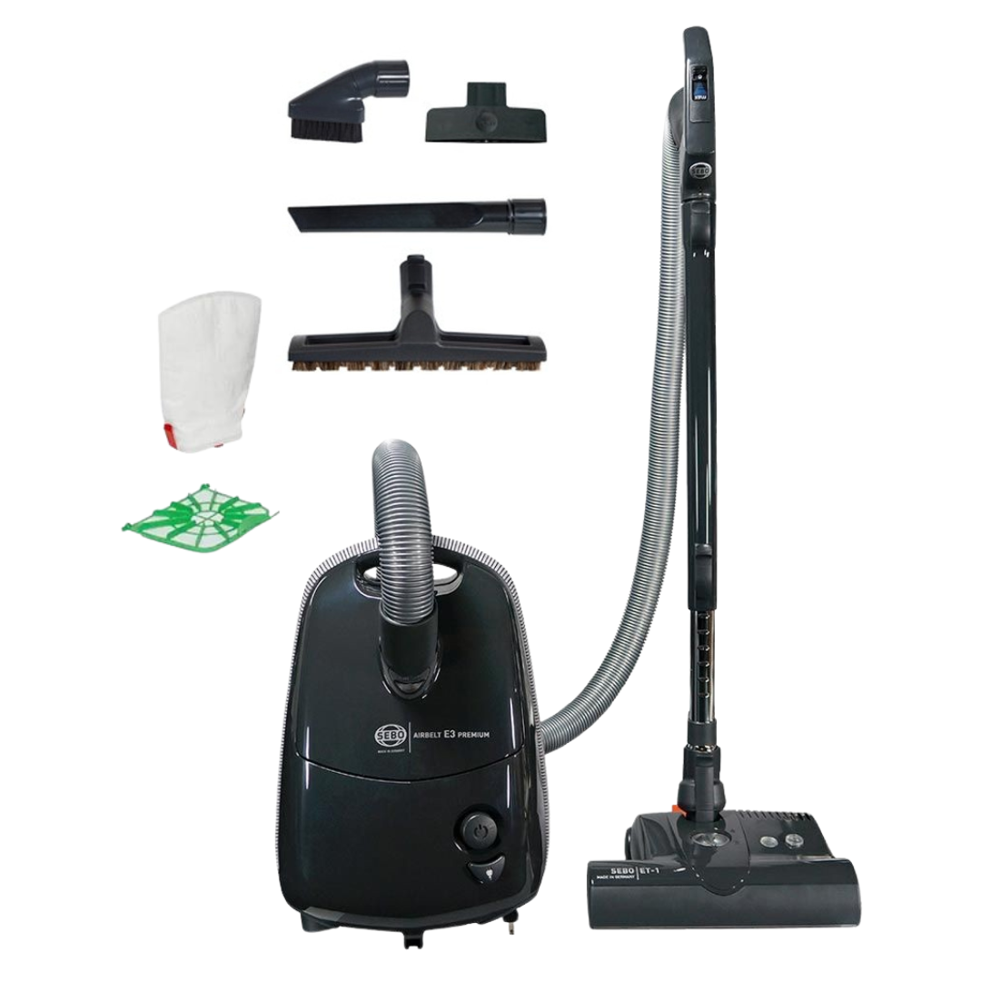 SEBO AirBelt E3 Premium, Graphite - Canister Vacuum