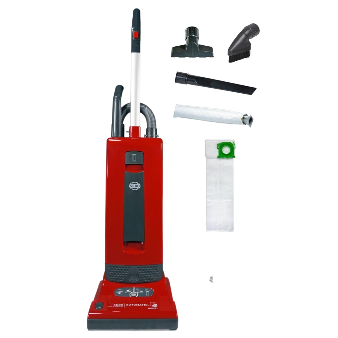 SEBO Automatic X4 Boost, Red- Upright Vacuum