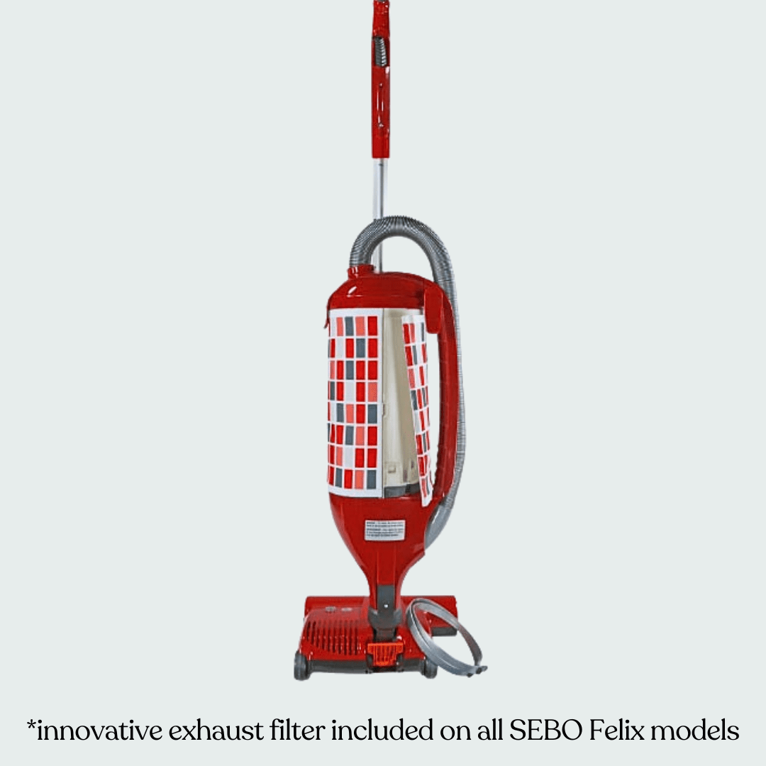 SEBO Felix 1 Premium, Rosso (Red) - Upright Vacuum