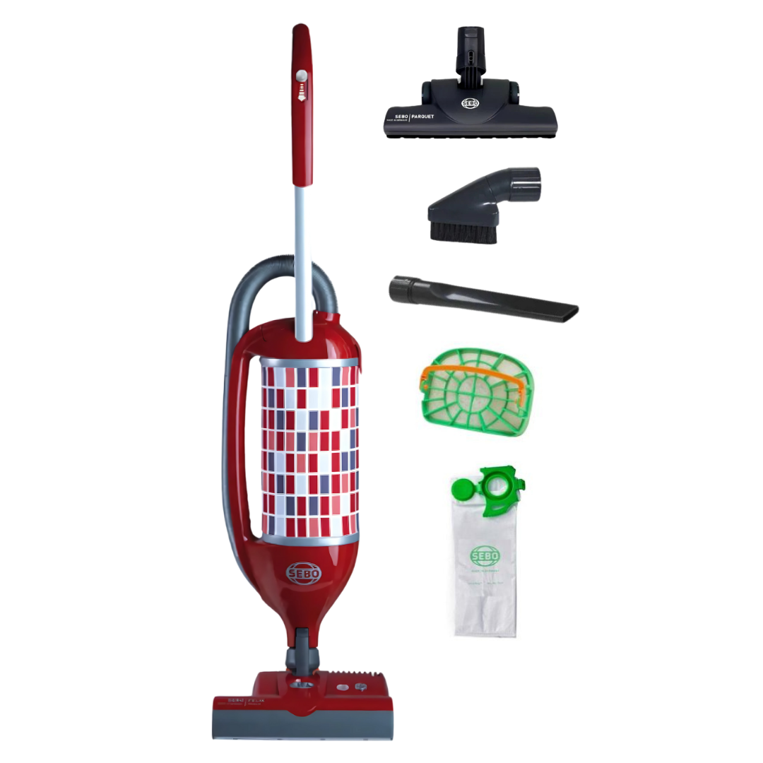 SEBO Felix 1 Premium, Rosso (Red) - Upright Vacuum