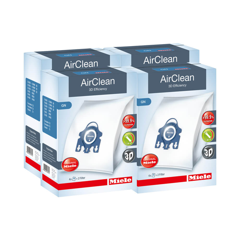  9 Pack Airclean GN 3D Vacuum Cleaner Bags Compatible