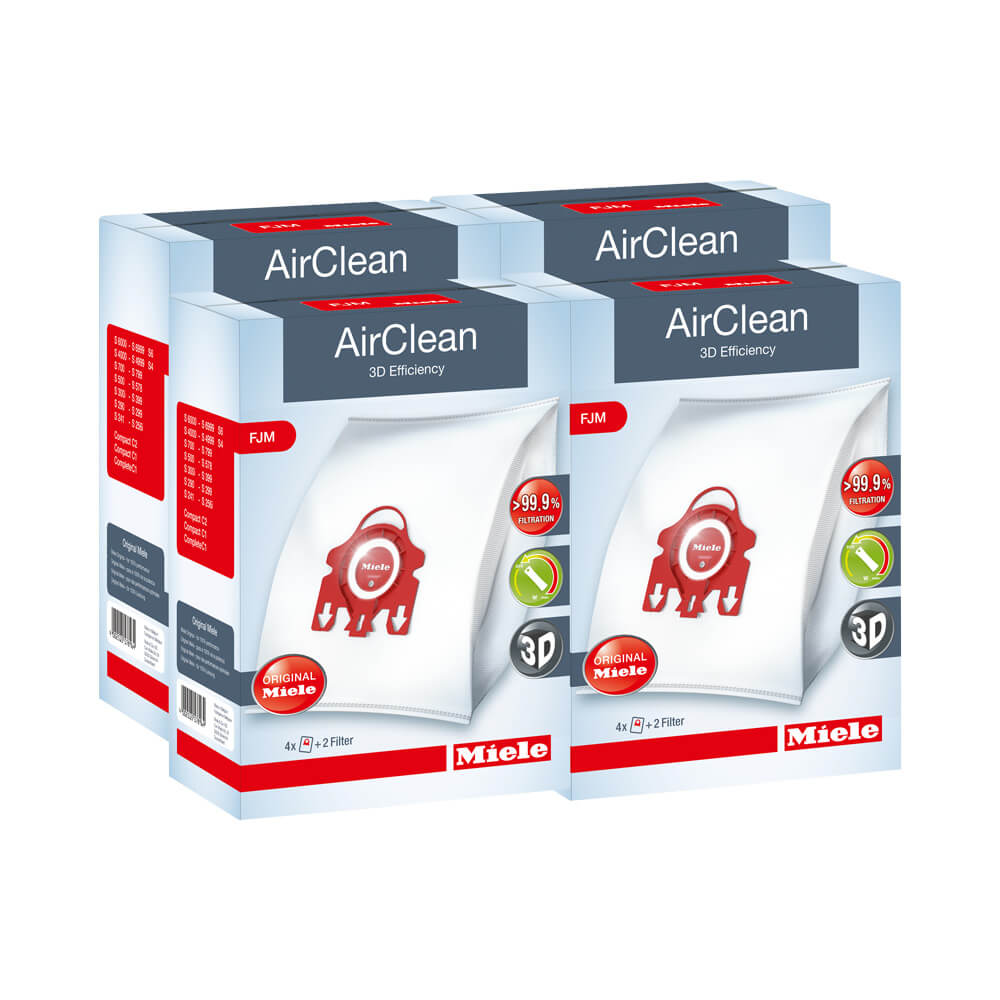 Miele FJM AirClean Bags Case Lot (4 Boxes)