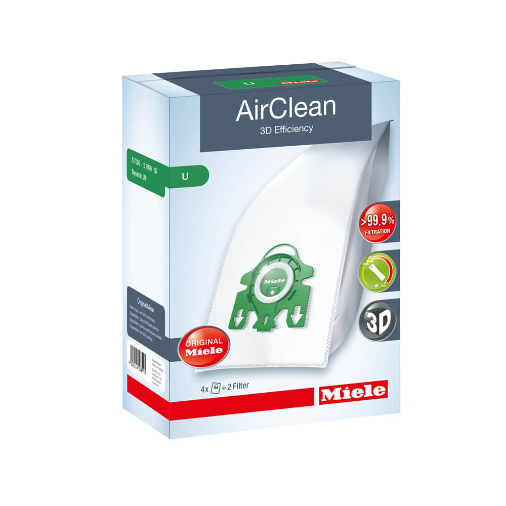 Miele U AirClean Bags (4pk)